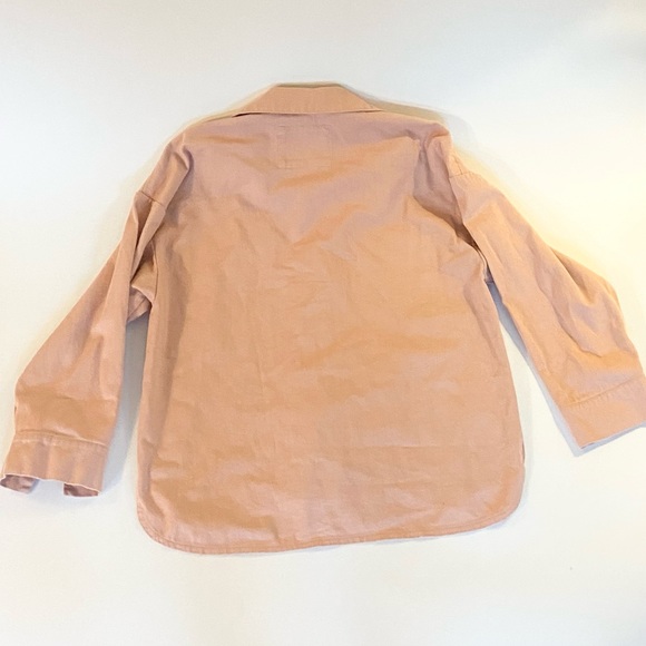 Levi Strauss Womens Size Medium Pink Denim Jacket Zipper/Button up - Picture 3 of 3